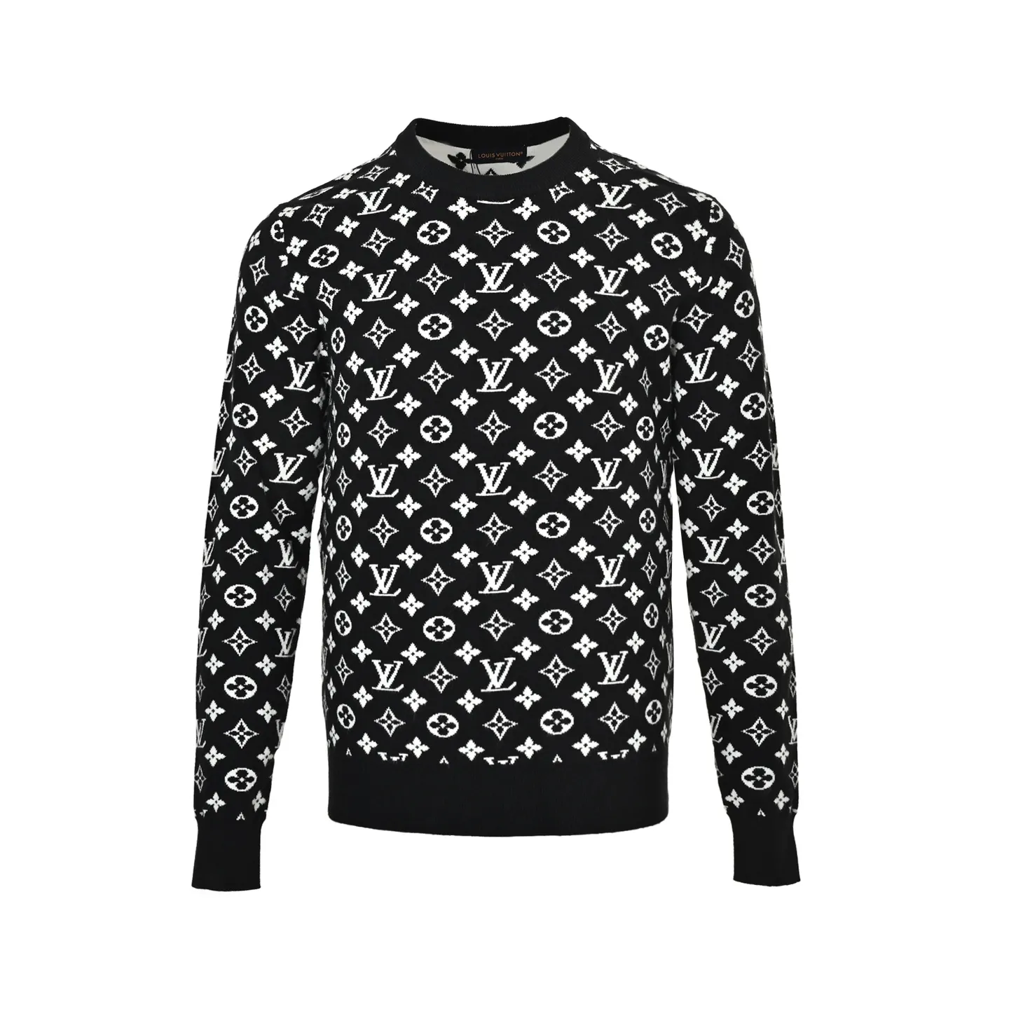 Louis Vuitton/Louis Vuitton all-over printed jacquard sweater